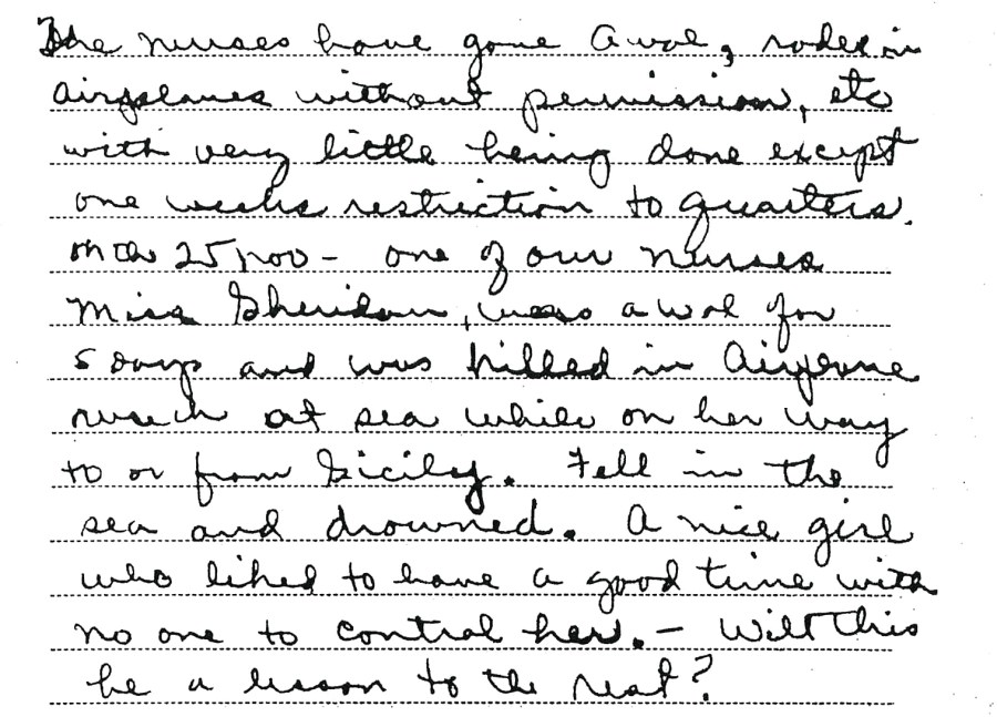 Vinsant Journal Sheridan Crash