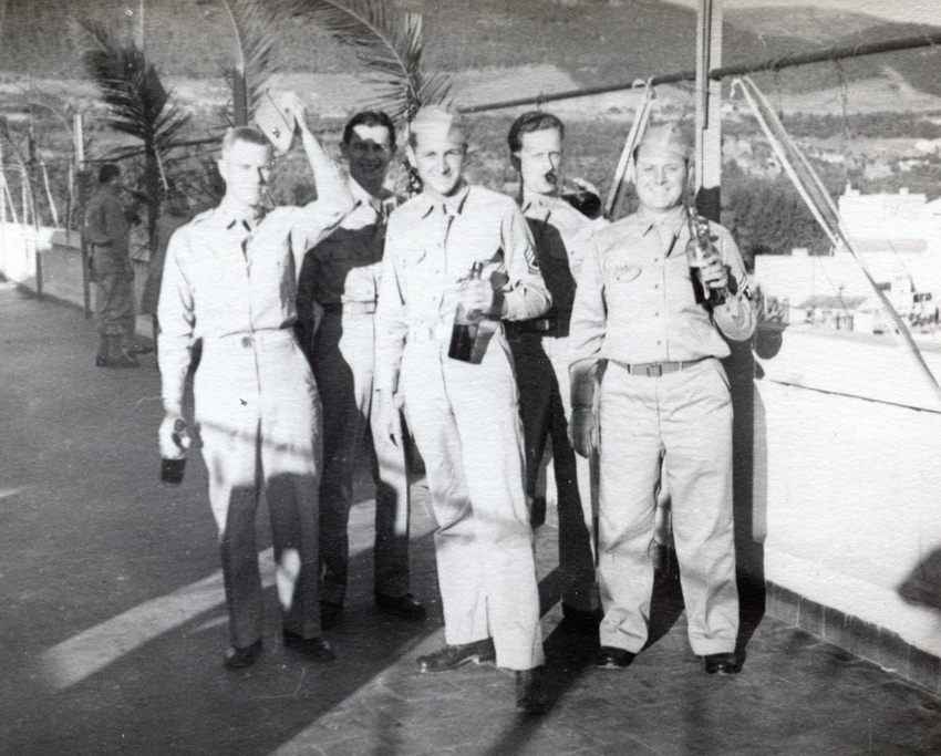 Ballard-Collection-North-Africa-front-row-Sommermeyer,-Hall,-Archdeacon,-Back-Foffel-and-Yonker